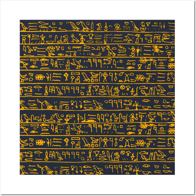 Egyptian hieroglyphs Wall Art by Jirka Svetlik